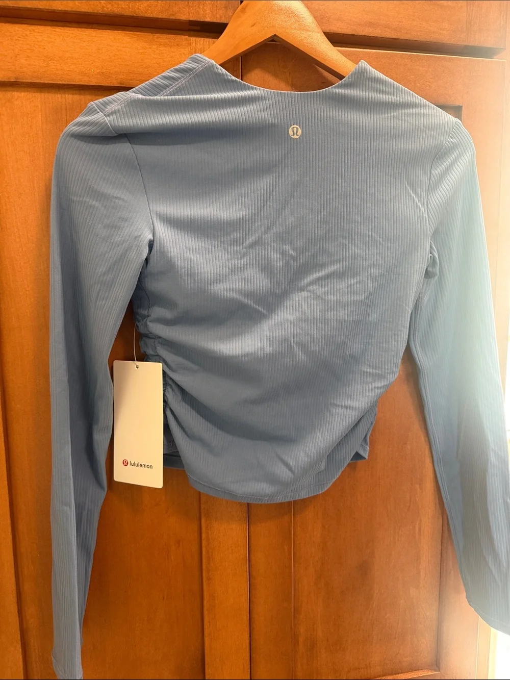 lululemon athletica NWT All It Takes V-Neck Long Sleeve B-D Cup Rib Nulu Sz 4